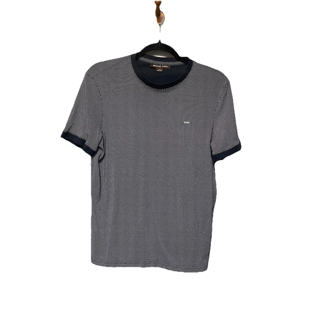 Michael Kors Pullover Shirt Mens Size Small. Navy And White Classy Fitted